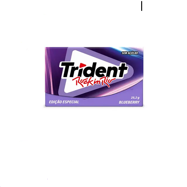 Chiclete Trindent Blueberry Rock In Rio Edição Especial 25,2g