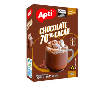 Chocolate em Pó Apti 70% Cacau 200g
