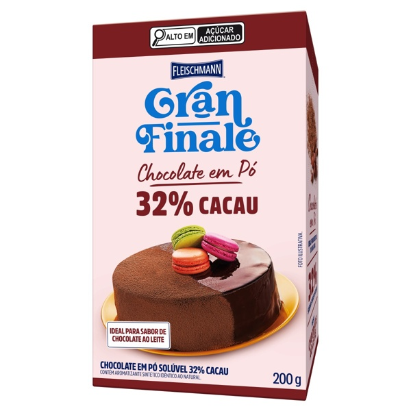 Chocolate em pó Fleischmann Gran Finale 32% Cacau 200g