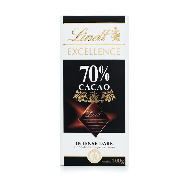 Chocolate Lindt Excellence 70% Cacau Intense Dark 100g