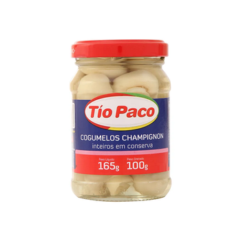 Cogumelo Champignon Tío Paco Inteiro Vidro 100g