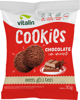 Cookies Amaranto Vitalin Chocolate sem Glúten 30g