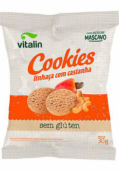 Cookies  Vitalin Linhaça com Castanha sem Glúten 30g