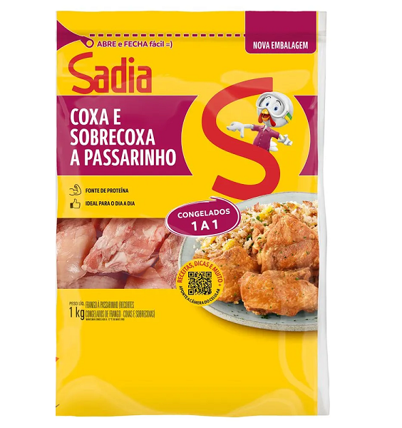 Coxa e Sobrecoxa Sadia a Passarinho Aperitivo 1kg