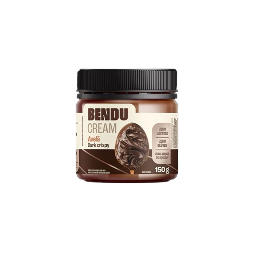 Cream Creme Bendu Avelã Dark Crispy Zero lactose 150g