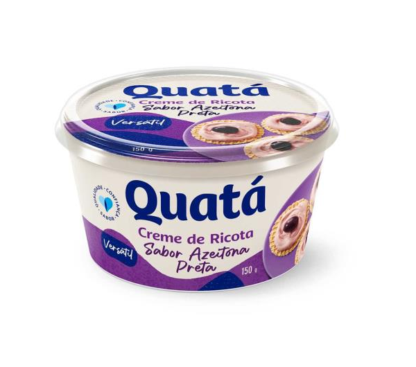 Creme de Ricota Quatá Azeitona Preta 150g