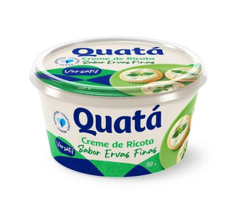 Creme de Ricota Quatá Ervas Finas 150g