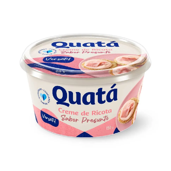 Creme de Ricota Quatá Sabor Presunto 150g