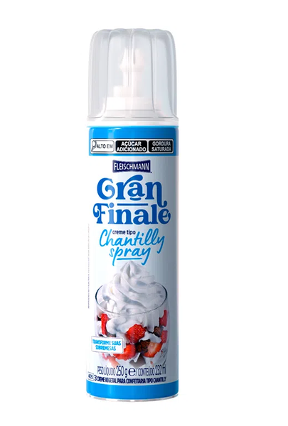 Creme para Chantilly Fleischmann Gran Finale Spray 232ml