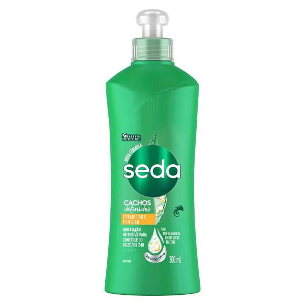 Creme para pentear seda cachos controla o frizz 300ml