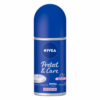 Desodorante Nivea Roll-on Protect & Care Feminino 50ml