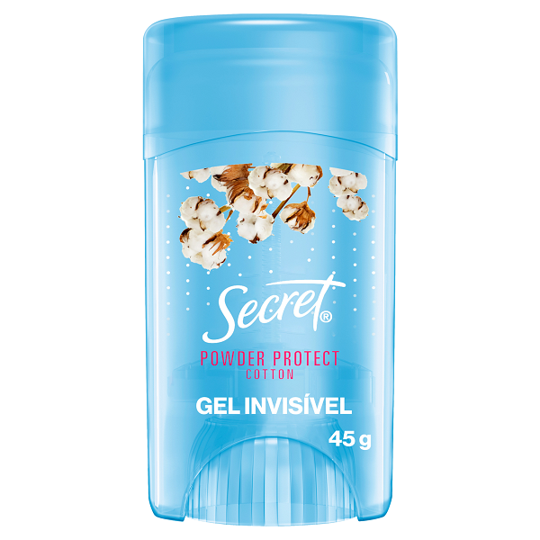 Desodorante Secret em Gel Powder Protect Cotton 45g