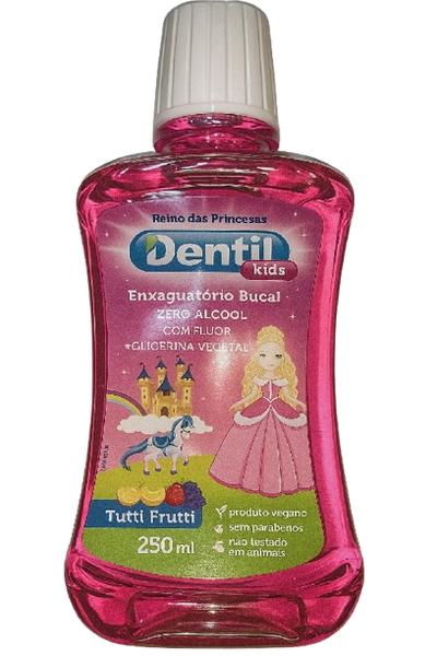 Enxaguante Bucal Dentil Kids Princesas Tutti Frutti 250ml
