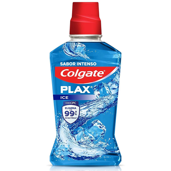 Enxaguatório Antisséptico Colgate Plax Ice Leve 500ml Pague 350ml