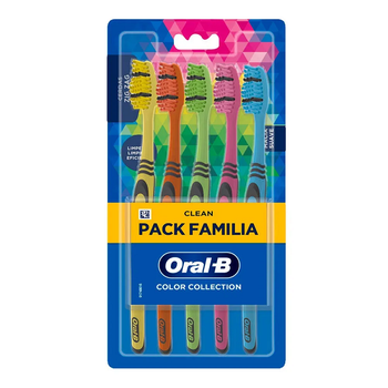 Escova Dental Oral-B Color Colletion Macia Suave 5 unidades