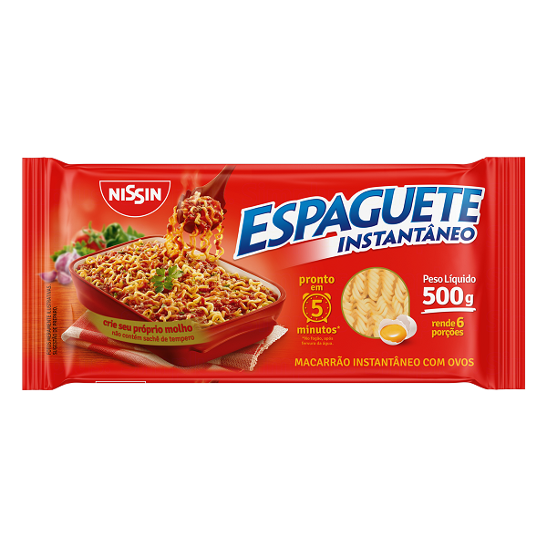 Espaguete Instantâneo Nissin Vermelho 500g