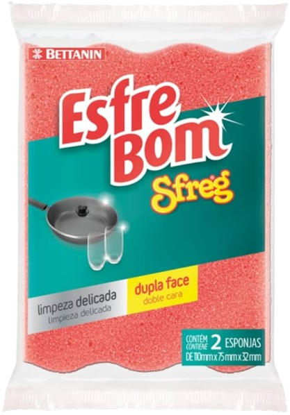 Esponja Esfrebom Dupla Face Sfreg 2un