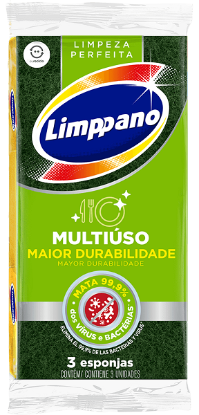 Esponja Limppano Limpeza Pesada 3un