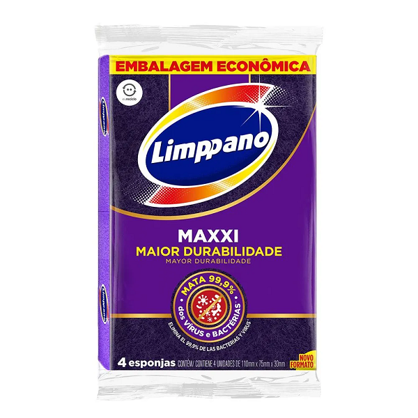Esponja Limppano Maxxi 4un
