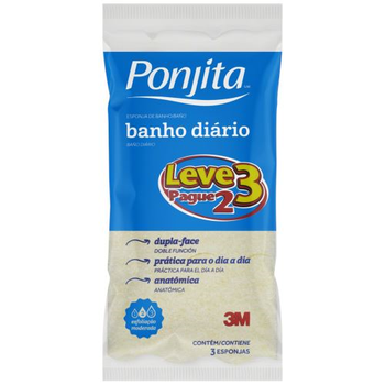 Esponja para Banho Ponjita Leve 3 Pague 2