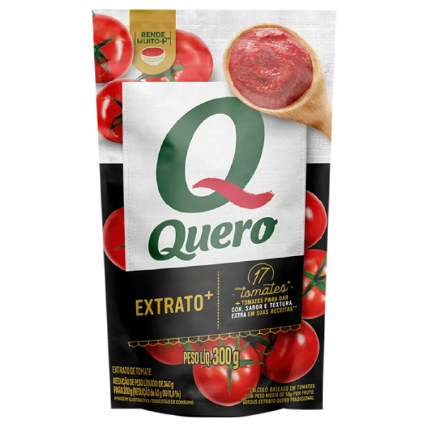 Extrato de Tomate Quero Extrato+ Sachê 300g