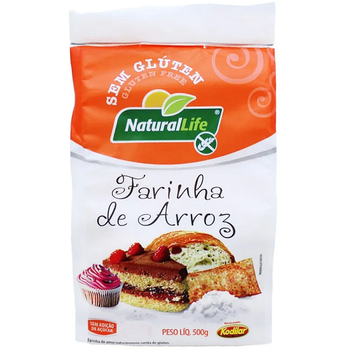 Farinha de Arroz sem Glúten Natural Life 500g
