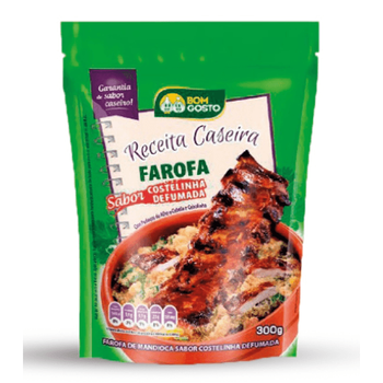 Farofa Pronta Bom Gosto Costelinha Defumada 300g