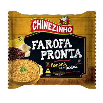 Farofa Pronta Chinezinho Banana com Passas 250g