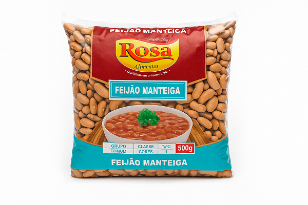 Feijão Manteiga Rosa 500g