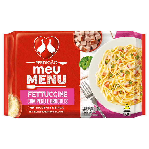 Fettucine Meu Menu Perdigão Peru e Brócolis 300g