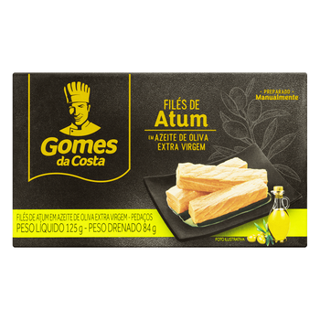 Filé de Atum Gomes da Costa em Azeite de Oliva Extra Virgem 125g