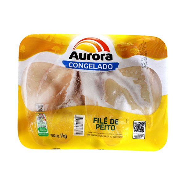 Filé de Peito de Frango Aurora Bandeja 1Kg