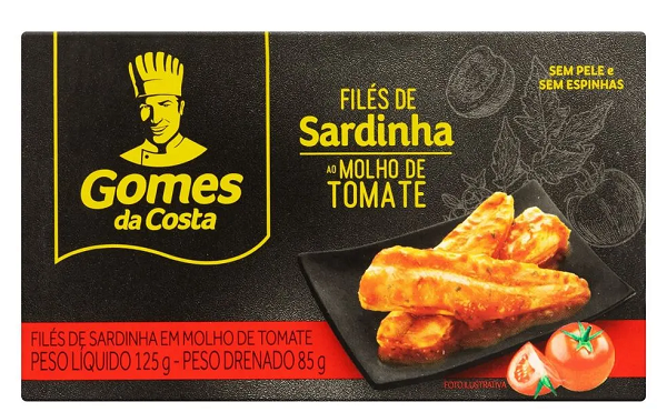 Filé de Sardinha Gomes da Costa ao Molho de Tomate 125g