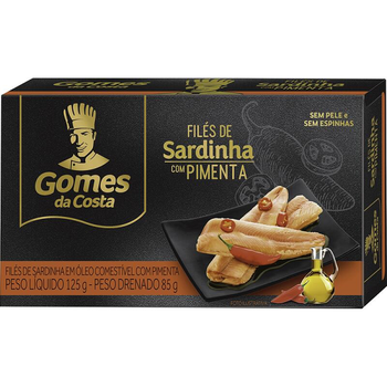 Filé de Sardinha Gomes da Costa com Pimenta 125g