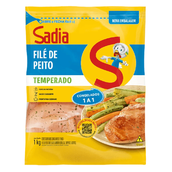 File de Peito Sadia Temperado 1Kg