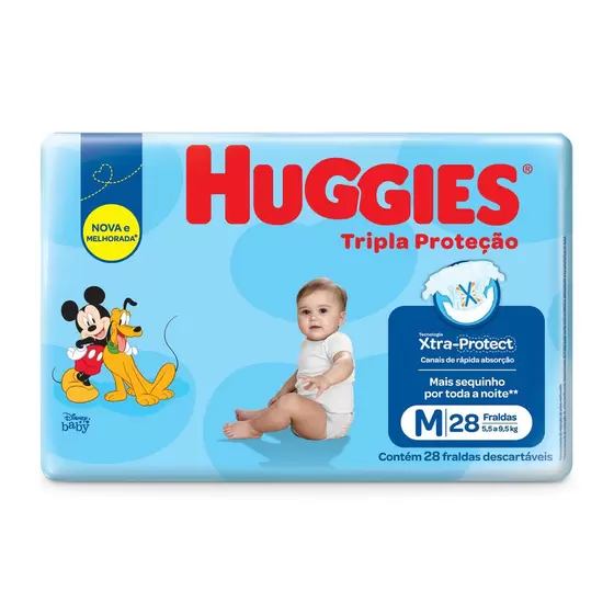 Fralda Descartável Huggies M 28un