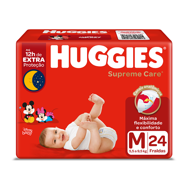 Fralda Huggies Supreme M 24un