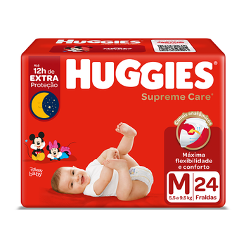 Fralda Huggies Supreme M 24un