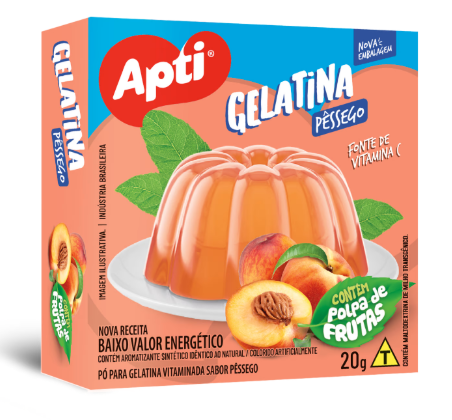 Gelatina Apti Pêssego 20g