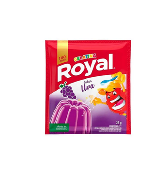 Gelatina em Pó Royal Sabor Uva 25g