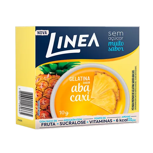 Gelatina Linea Sucralose Zero Abacaxi 10g