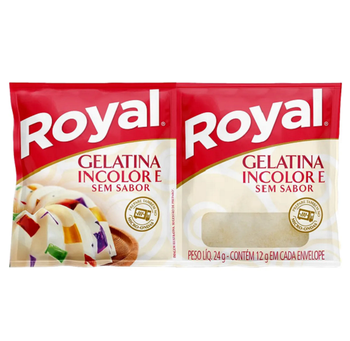 Gelatina Royal Incolor sem Sabor 24g