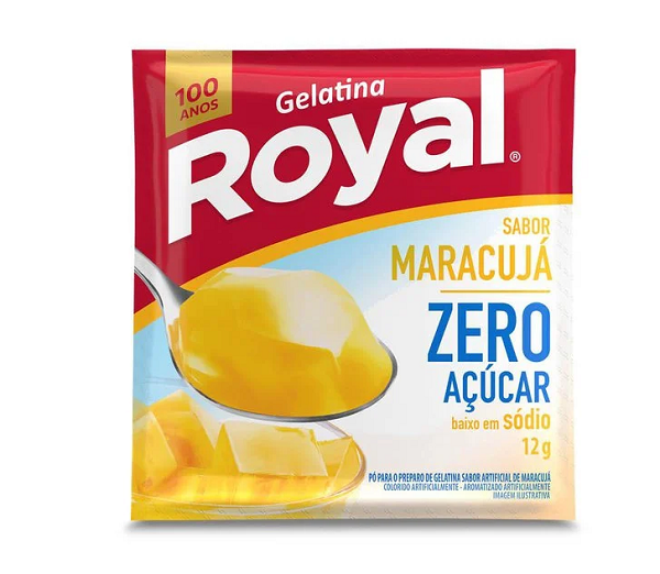 Gelatina Royal Zero Açúcar Maracujá 12g