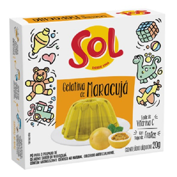 Gelatina Sol Maracujá 20g