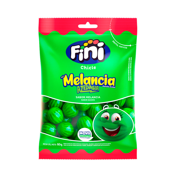 Goma de Mascar Fini Melancia Azedinha 80g