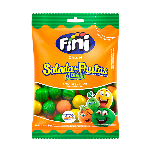 Goma de Mascar Fini Salada de Frutas Azedinha 80g