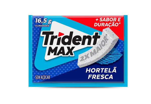 Chiclete Trident Max Hortelã 16,5g