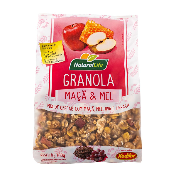Granola Natural Life Maçã e Mel 300g