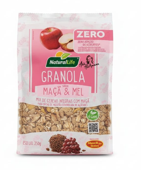 Granola Natural Life Zero Maçã e mel 250g