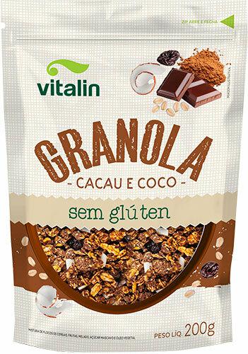 Granola Vitalin Cacau e Coco sem Glúten 200g